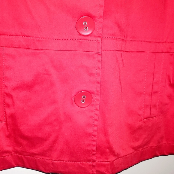 Christopher & Banks Red Women's Jacket With Pockets Size M - Picture 4 of 9